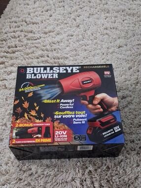 Bullseye Rechargeable Blower As Seen On Tv NWT